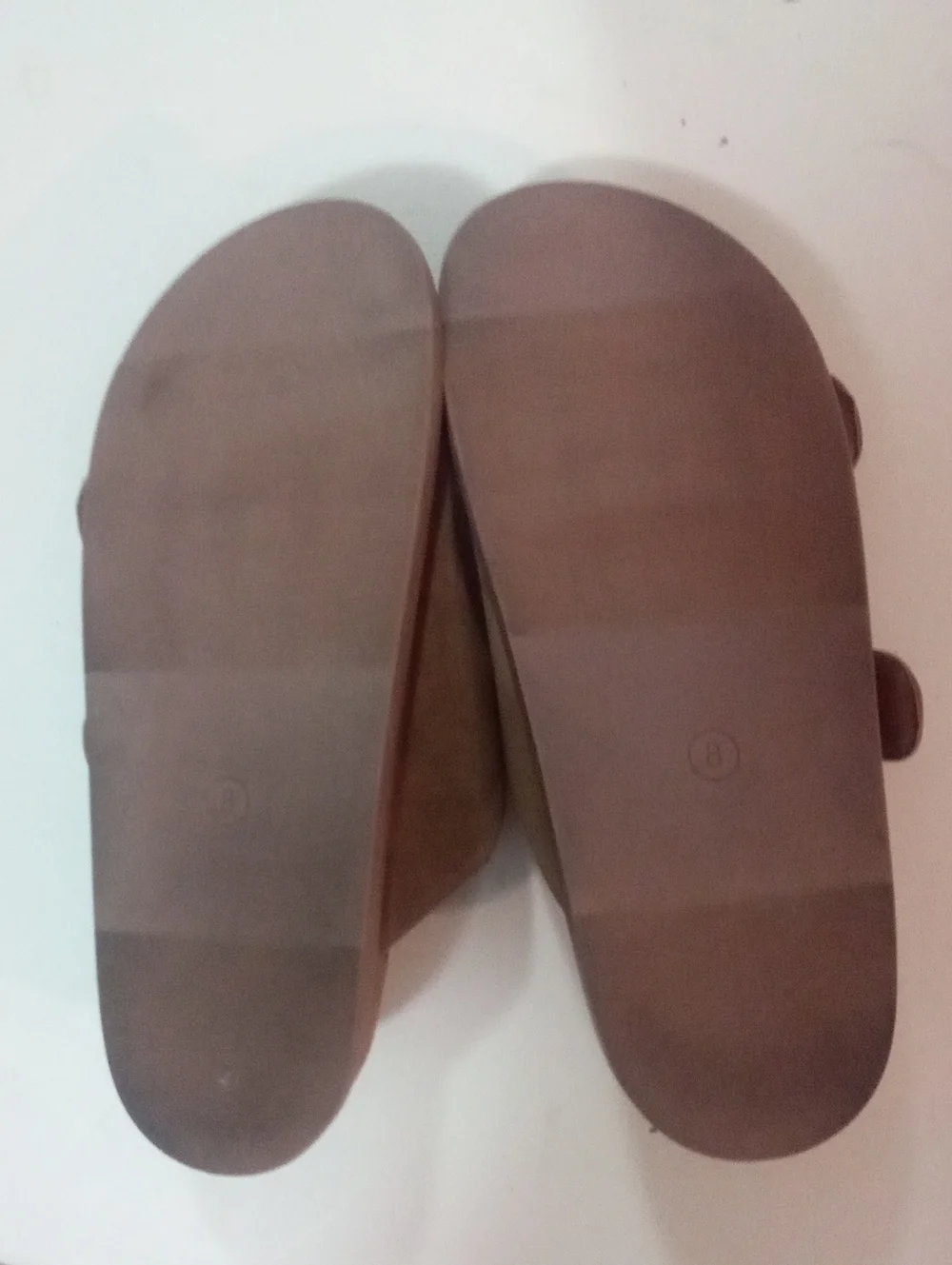 Universal Thread Double-Buckle Suede Slide Sandals in Brown Sz 8 New NWIT